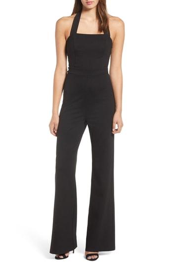 Women's Soprano Halter Jumpsuit - Black