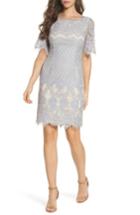 Women's Adrianna Papell Georgia Lace Sheath Dress - Blue
