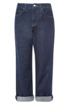 Women's Topshop Boutique Indigo Crop Boy Jeans Us (fits Like 0) X - Blue