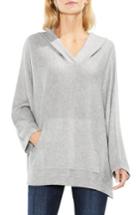 Women's Two By Vince Camuto Dolman Sleeve Relaxed Hooded Sweater, Size - Grey