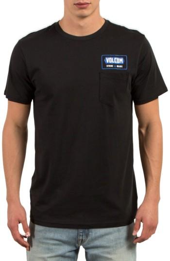 Men's Volcom Shop Graphic Pocket T-shirt - Black
