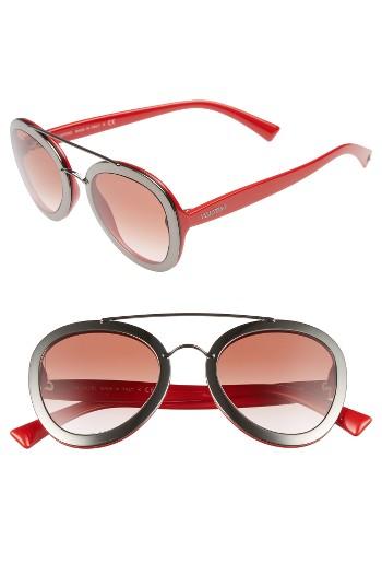 Women's Valentino 58mm Round Sunglasses -