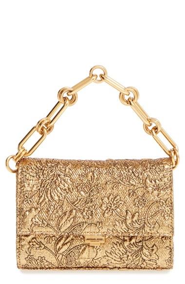 Michael Kors 'small Yasmeen' Metallic Clutch -