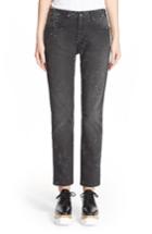 Women's Stella Mccartney Star Embellished Skinny Boyfriend Jeans - Black