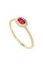 Women's Lagos 'covet' Oval Stone Caviar Stack Ring
