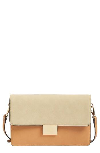 Chelsea28 Leighton Colorblock Faux Leather Crossbody Bag - Brown