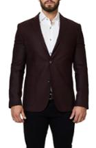 Men's Maceoo Windowpane Sport Coat (s) - Red