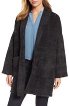 Women's Eileen Fisher Alpaca & Wool Blend Kimono Coat /x-large - Grey