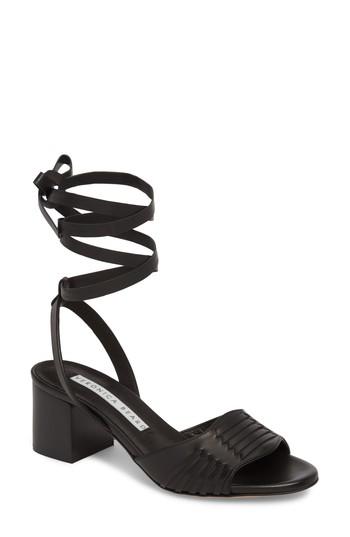 Women's Veronica Beard Brody Ankle Wrap Sandal Us / 35eu - Black