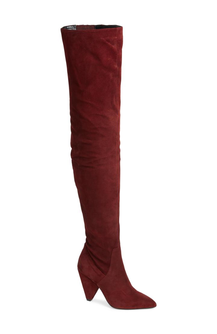 Women's Kenneth Cole New York Galway Thigh High Boot .5 M - Red