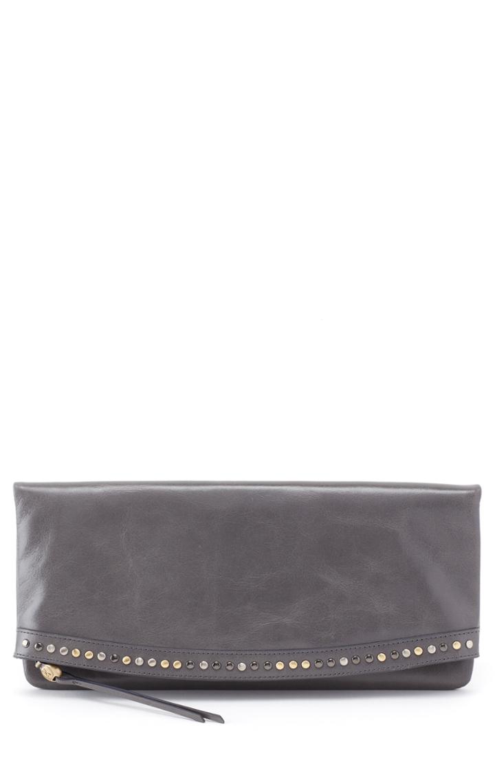 Hobo Zeal Leather Clutch - Grey