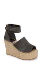 Women's Dolce Vita Straw Wedge Espadrille Sandal M - Grey