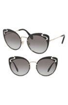 Women's Miu Miu Noir Evolution 54mm Cat Eye Sunglasses -
