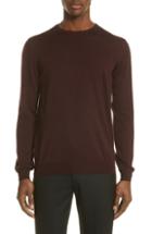 Men's Lanvin Wool Crewneck Sweater, Size - Red