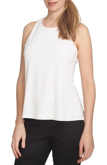 Women's Cece Twist Back Crepe Knit Tank - Ivory
