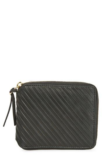 Men's Billy Reid Leather Zip Wallet - Black
