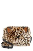 Kate Spade New York Run Wild Faux Fur Shoulder Bag/muff - Brown