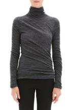 Women's Theory Twist Turtleneck Sweater, Size - Beige