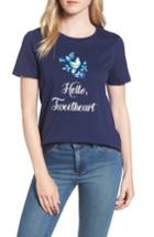 Women's Draper James Hello Tweetheart Tee - Blue