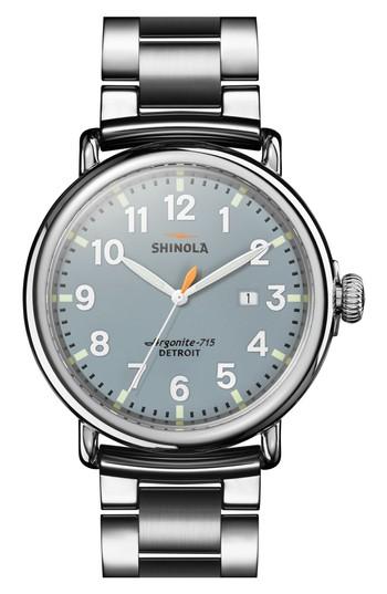 Men's Shinola The Runwell Bracelet Watch, 47mm