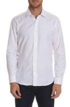 Men's Robert Graham Regular Fit Ragtop Jacquard Sport Shirt - White