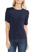 Women's Vince Camuto Ruched Sleeve Knit Top - Blue