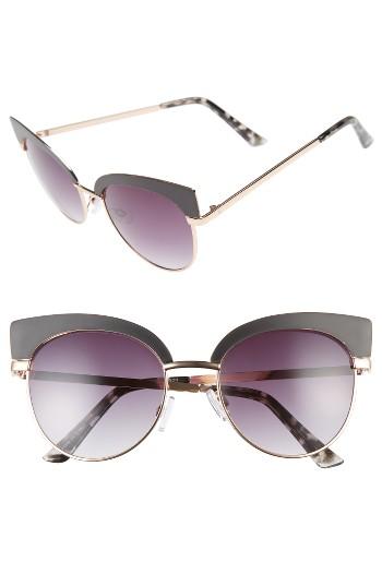 Women's Bp. 53mm Cat Eye Sunglasses - Grey/ Gold
