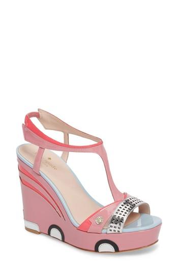 Women's Kate Spade New York Deanna Wedge T-strap Sandal M - Pink