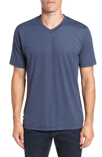 Men's Travis Mathew Potholder V-neck T-shirt, Size - Blue