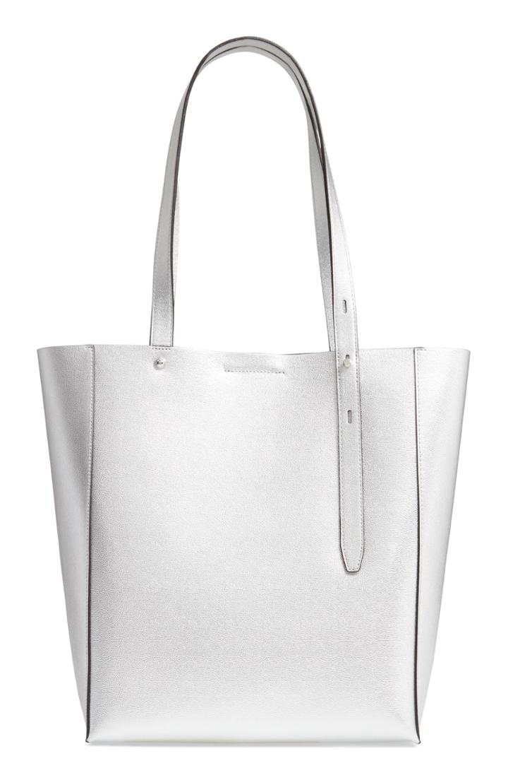 Rebecca Minkoff Stella Leather Tote - Metallic