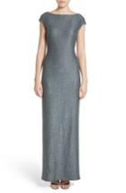 Women's St. John Evening Spark Sequin Hansh Knit Column Gown - Green