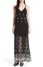 Women's Alice + Olivia Sally Embroidered Lace Maxi Slipdress