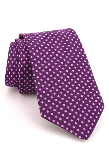 Men's Ted Baker London Woven Silk Tie, Size - Purple