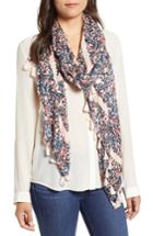 Women's Kate Spade New York Ditsy Vine Scarf, Size - Pink