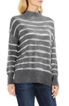 Women's Two By Vince Camuto Mock Neck Stripe Sweater - Grey
