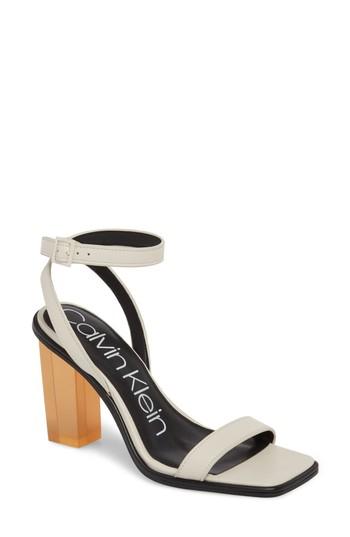 Women's Calvin Klein Kim Sandal M - White