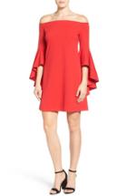 Women's Vince Camuto Ruffle Sleeve Off The Shoulder Dress