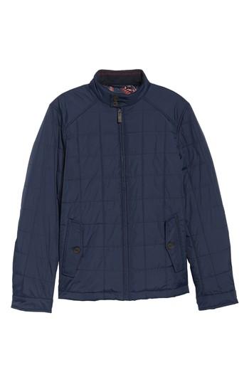 Men's Ted Baker London Alees Trim Fit Quilted Jacket (m) - Blue