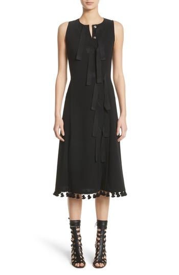 Women's Altuzarra Grosgrain Tie Dress Us / 34 Fr - Black