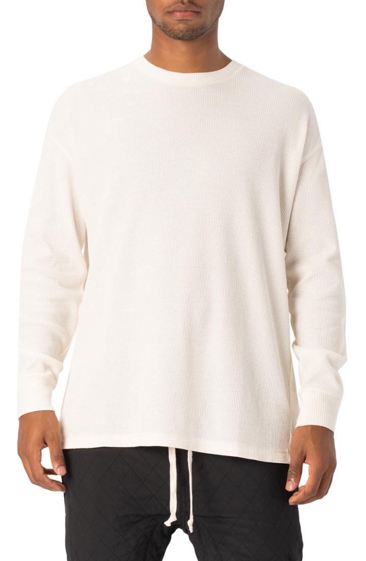 Men's Zanerobe Rugger Waffle Knit Long Sleeve T-shirt, Size - Ivory