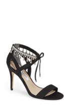 Women's Nina Collina Jewel Ankle Tie Sandal M - Black