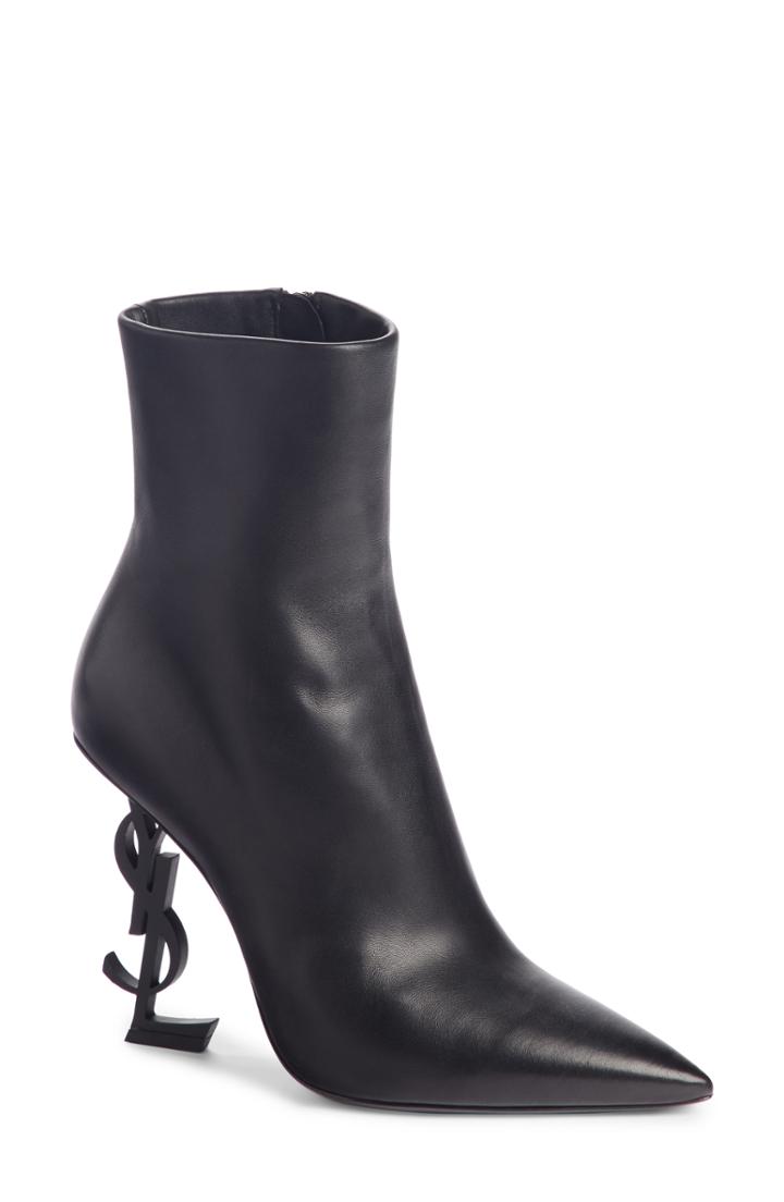 Women's Saint Laurent Opyum Ysl Bootie Us / 36eu - Black