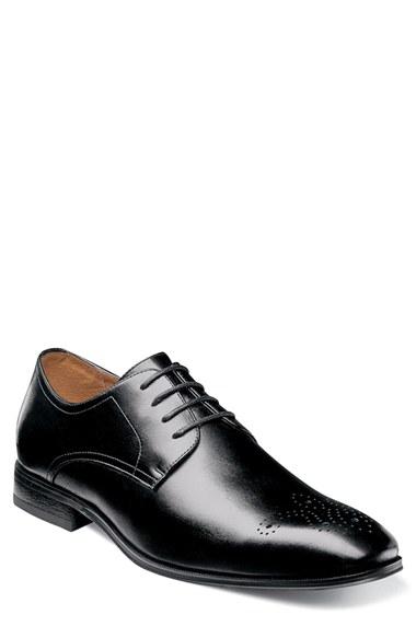 Men's Florsheim Corbetta Medallion Toe Derby D - Black