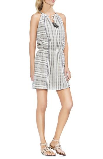 Women's Vince Camuto Baja Striped Minidress, Size - White