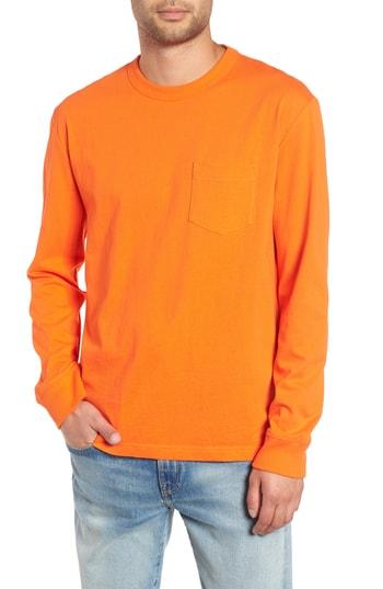 Men's The Rail Long Sleeve Pocket T-shirt - Orange