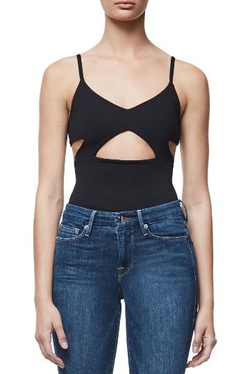 Women's Good Body Cami Cutout Bodysuit - Black