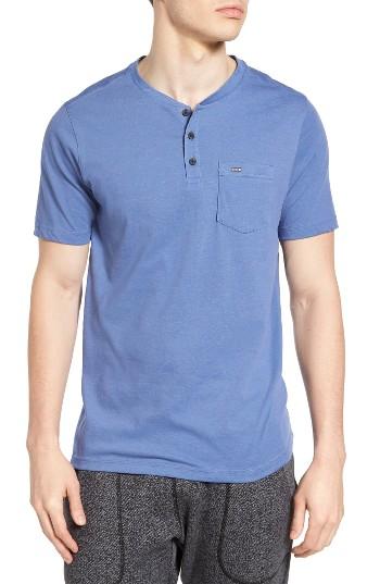 Men's Hurley Lagos 3.0 Dri-fit Henley T-shirt - Blue