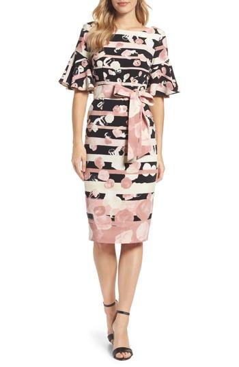 Women's Gabby Skye Stripe Sheath Dress - Pink