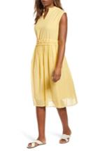 Women's Caslon Drawstring Waist Dress - Yellow