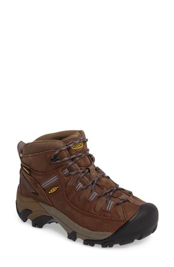 Women's Keen Targhee Ii Mid Waterproof Hiking Boot .5 M - Black